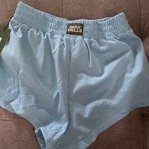 Daily Drills Light Blue Athletic Shorts